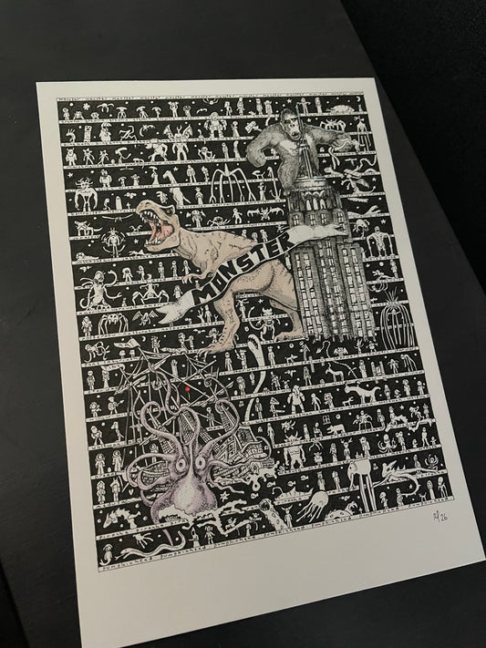Monster Fine Art Print - The Tiny Art Co