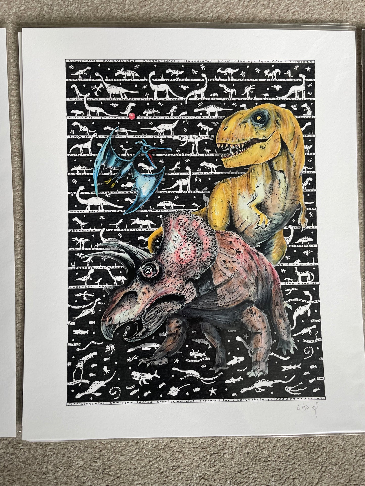 Sale Print - Dino Triceratops