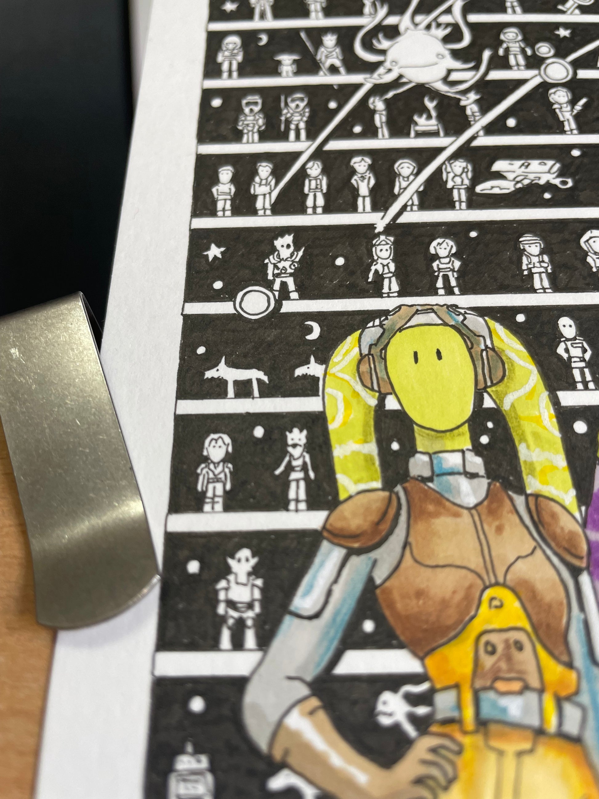 Rebels Original Art - The Tiny Art Co