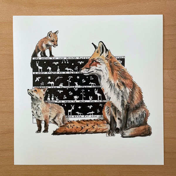 Fox Square Print