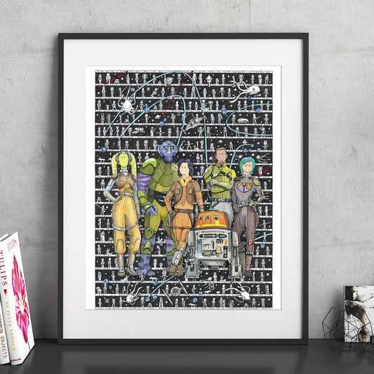 Rebels Fine Art Print - The Tiny Art Co