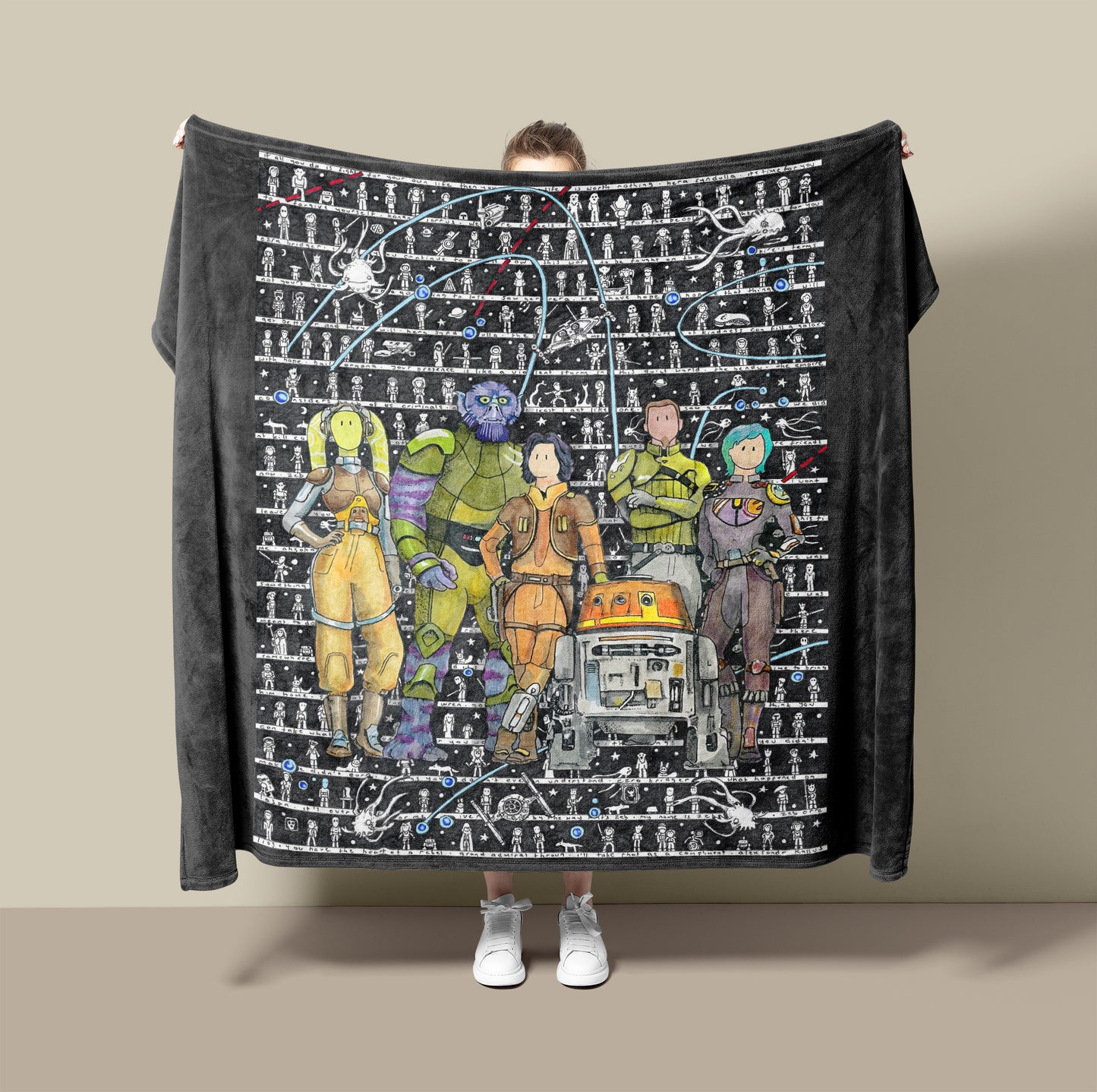 SW Rebels Fleece Blanket - The Tiny Art Co