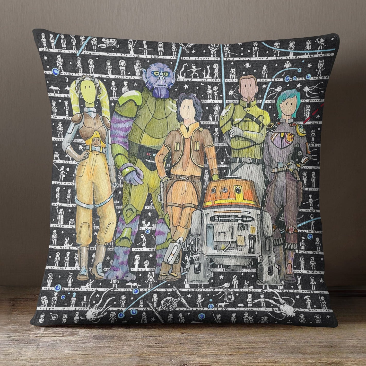 Rebels Cushion - The Tiny Art Co