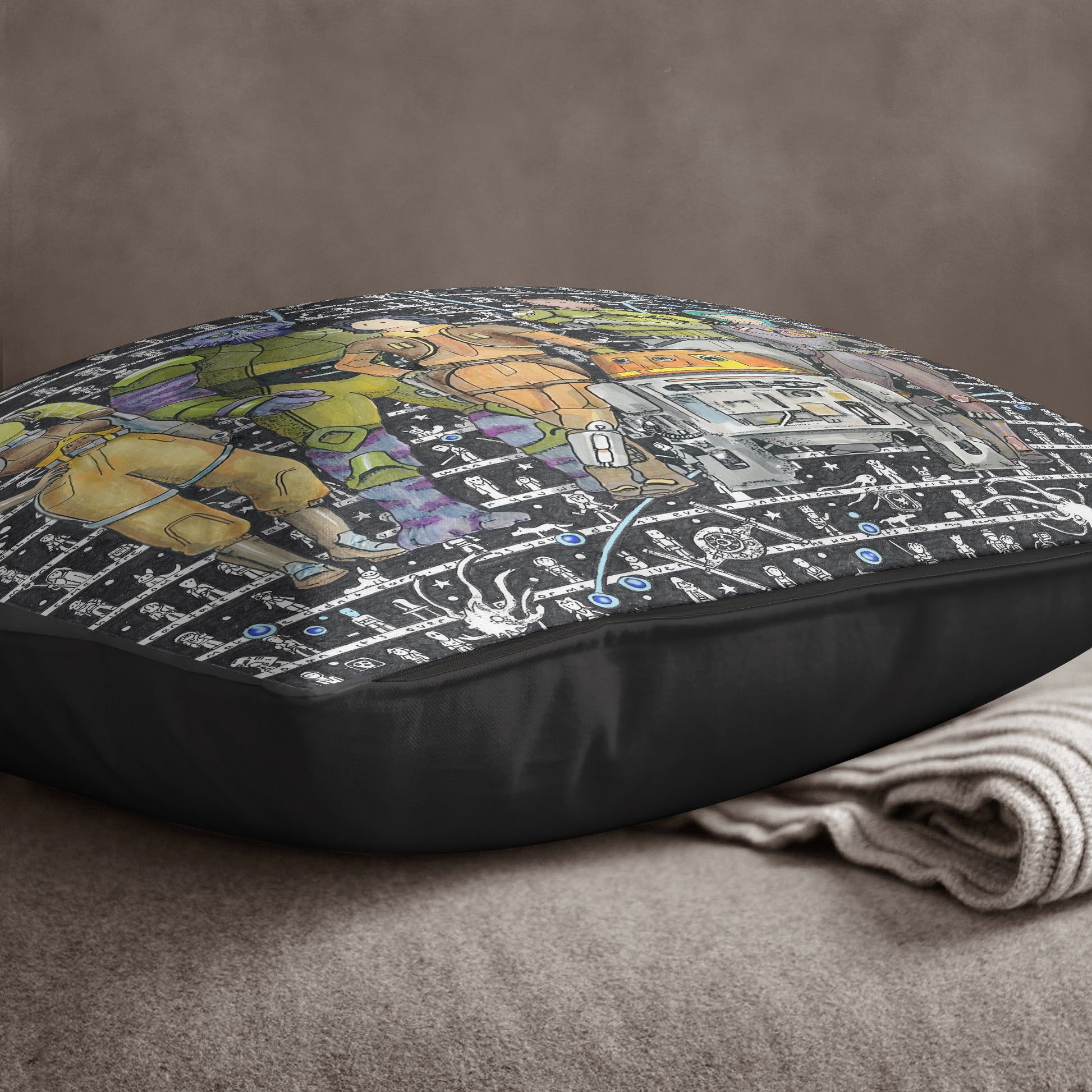 Rebels Cushion - The Tiny Art Co