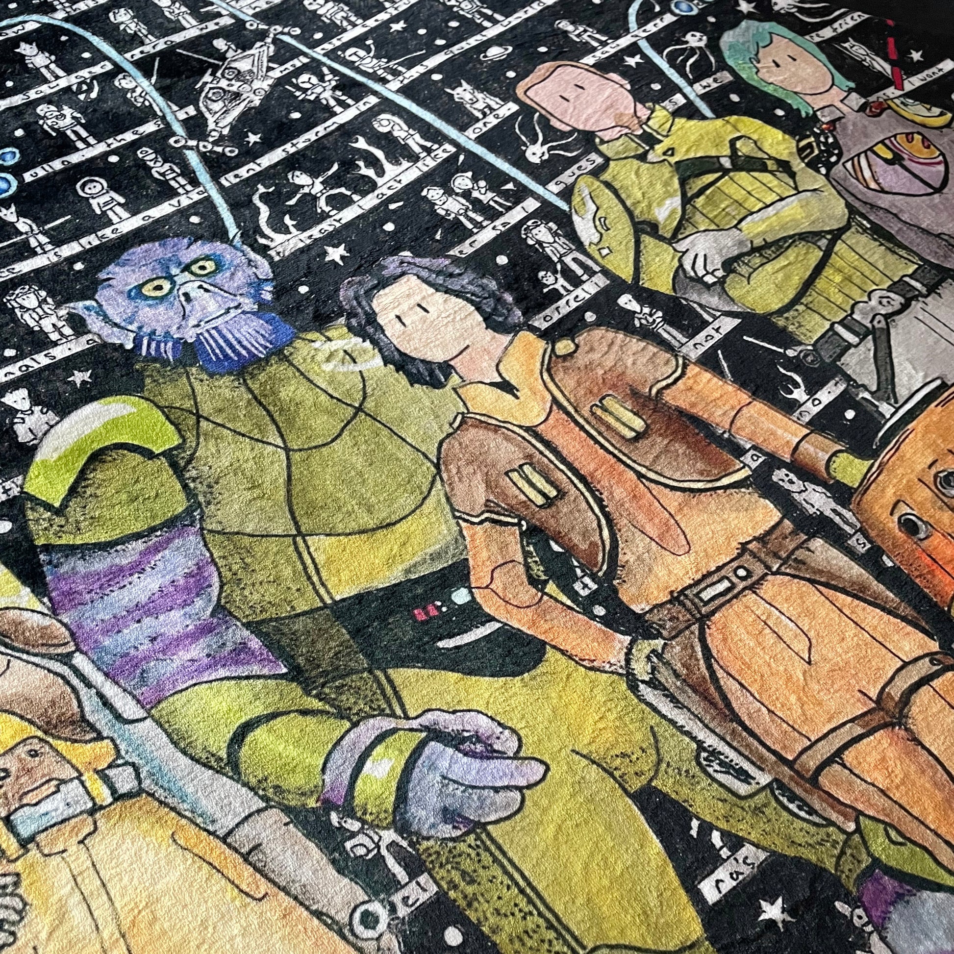 SW Rebels Fleece Blanket - The Tiny Art Co