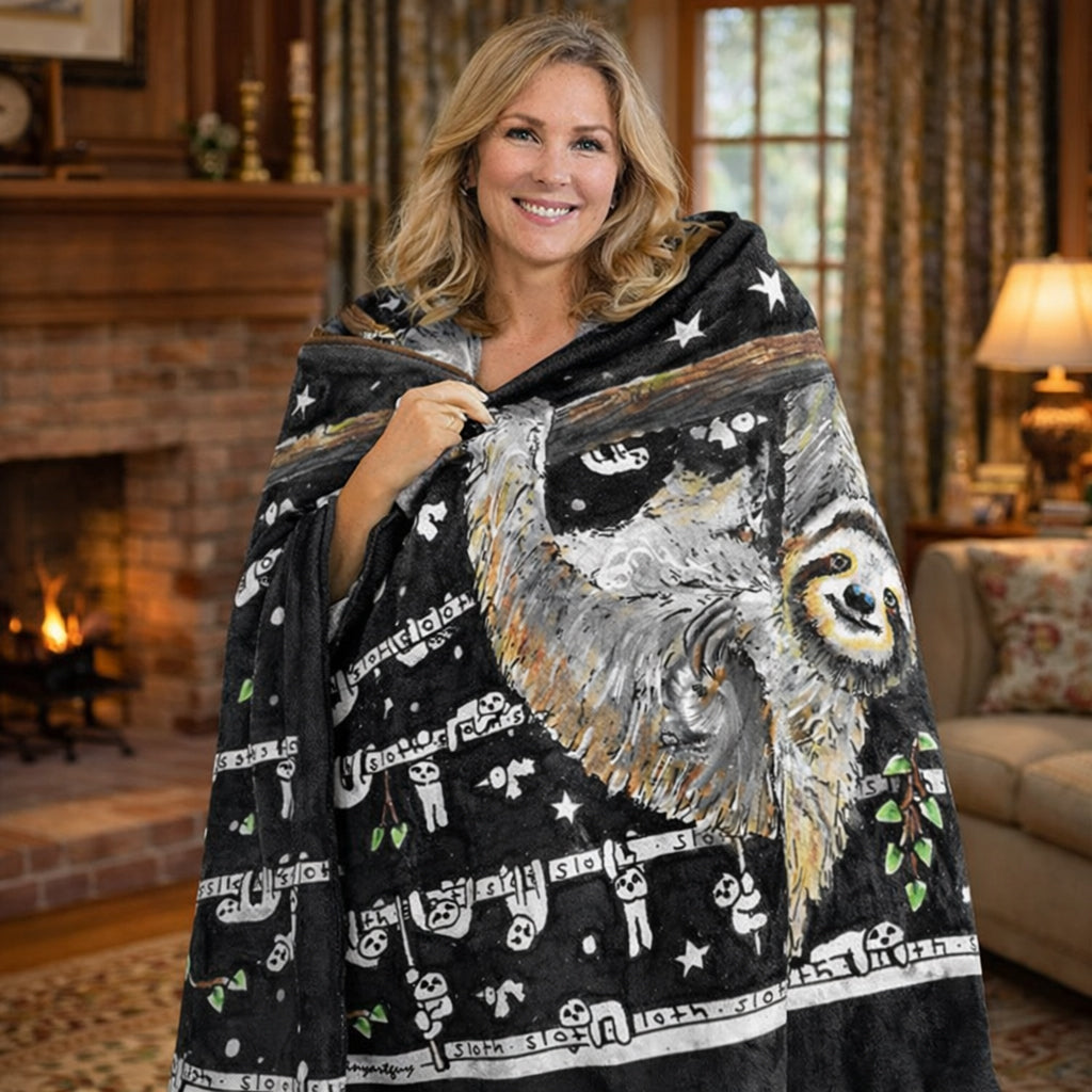 Sloth Fleece Blanket