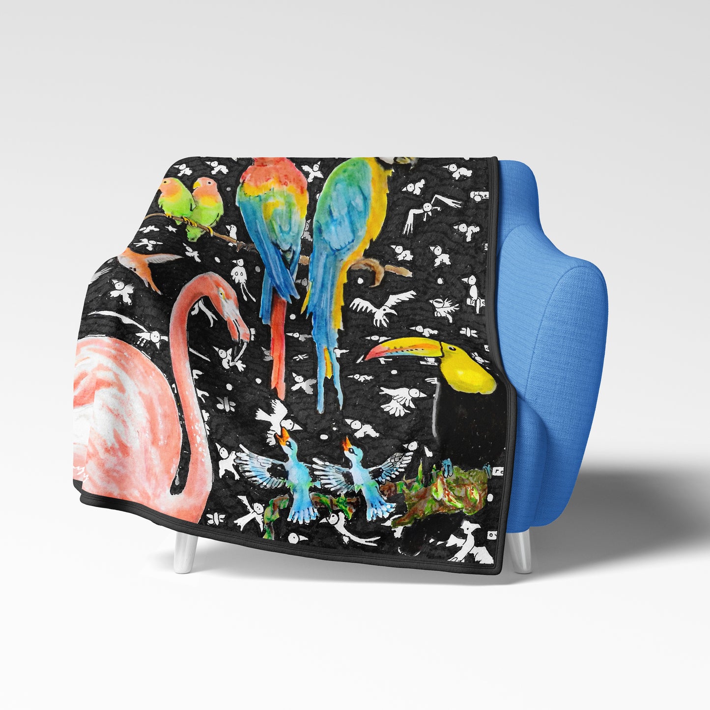 Birds Fleece Blanket