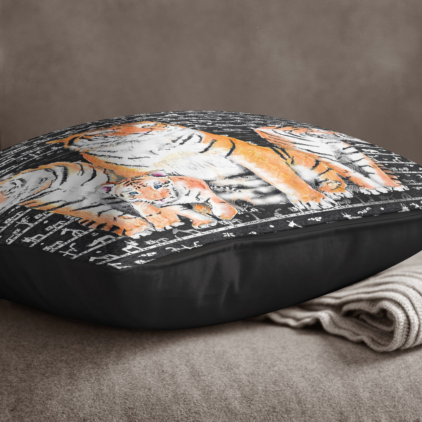 Tiger Cushion - The Tiny Art Co