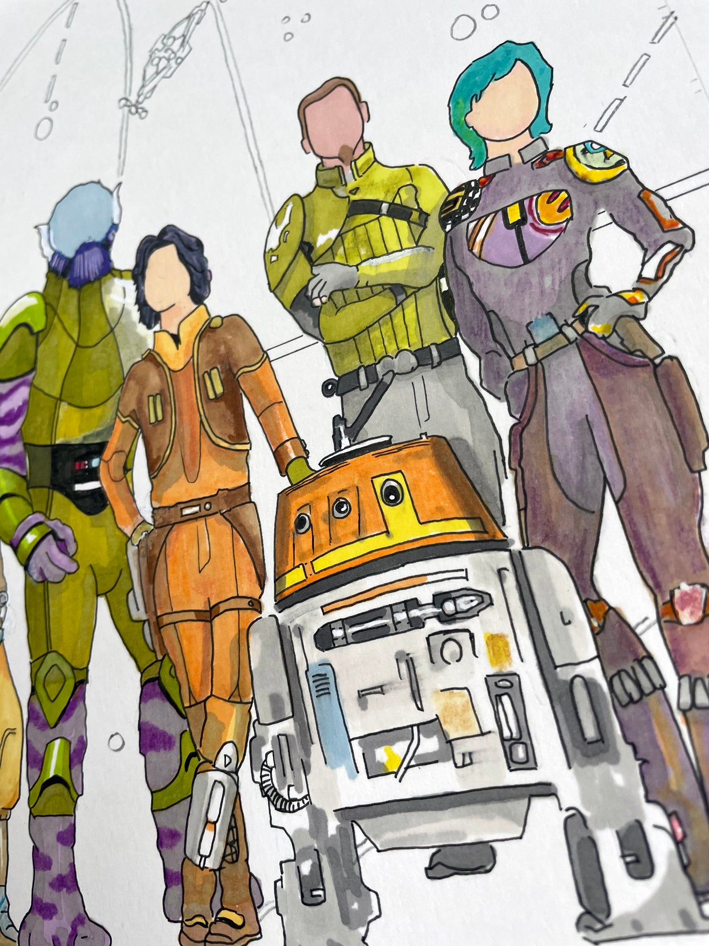 Rebels Fine Art Print - The Tiny Art Co