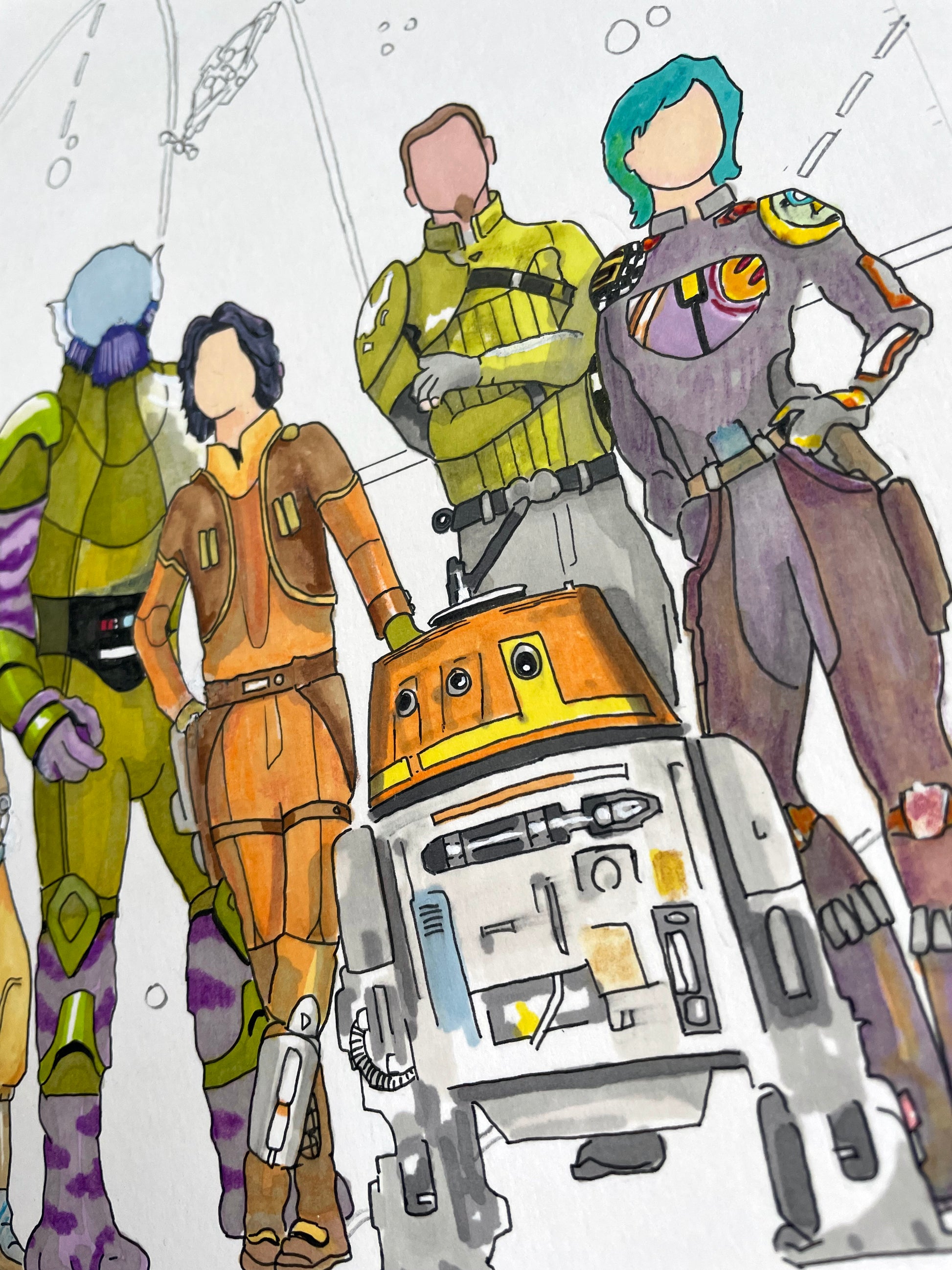 Rebels Fine Art Print - The Tiny Art Co