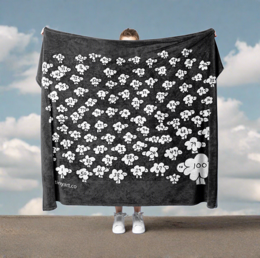 Counting Sheep Fleece Blanket