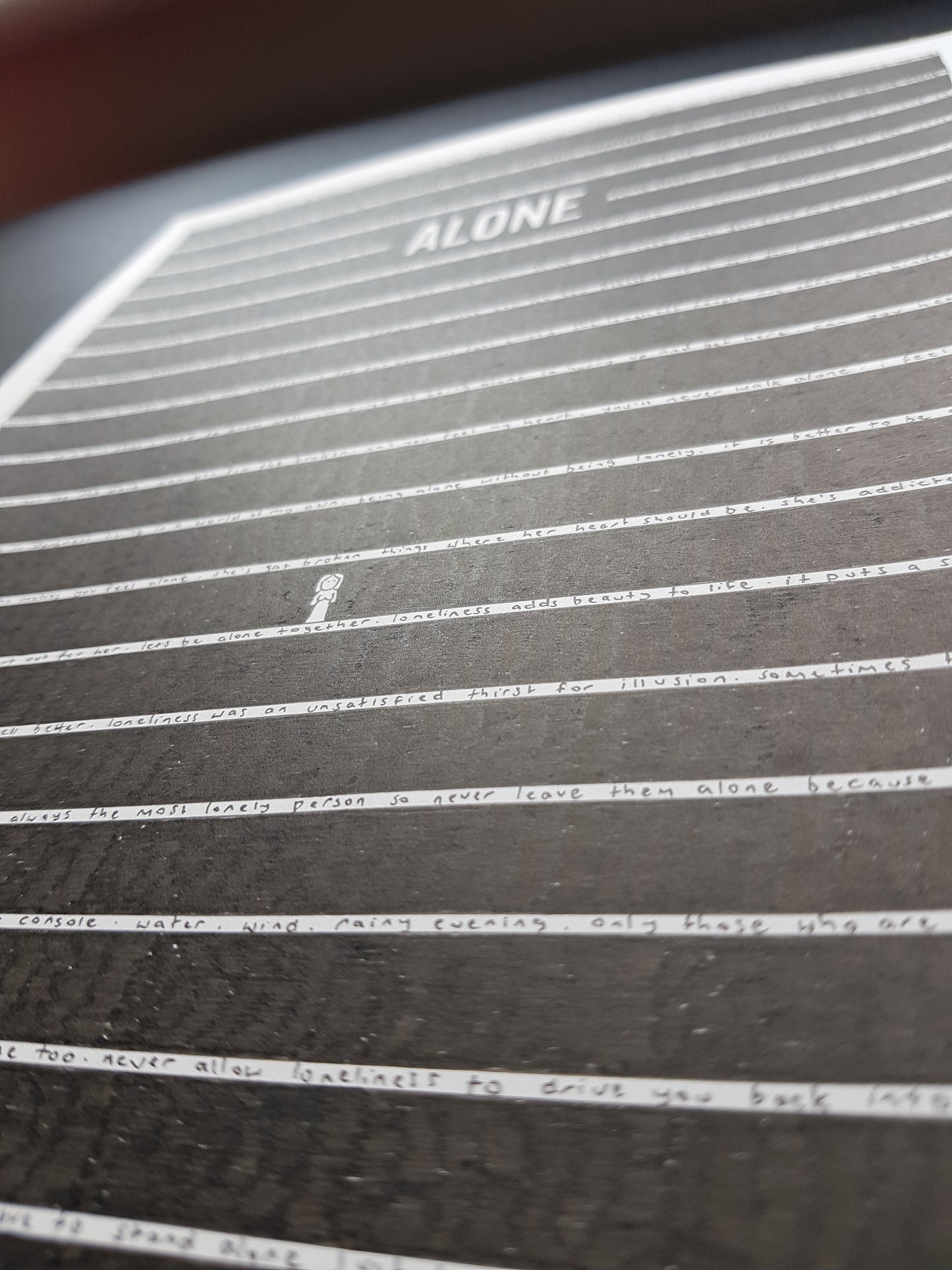 Alone Art Print - The Tiny Art Co