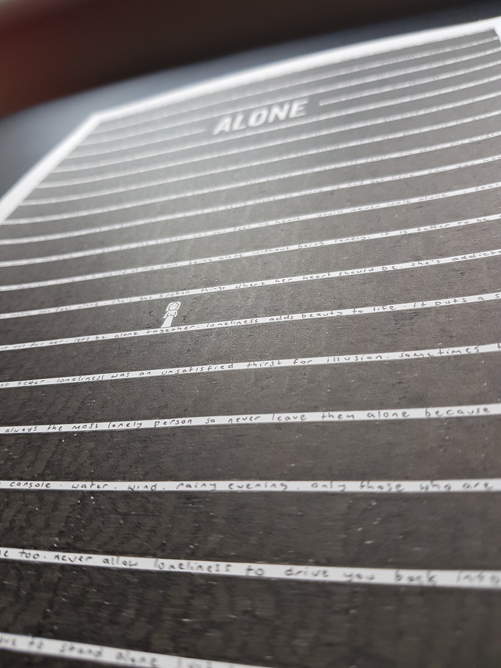 Alone Art Print - The Tiny Art Co