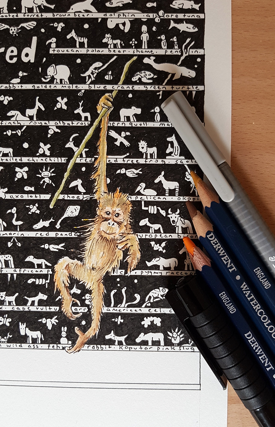 Endangered Art Print - The Tiny Art Co