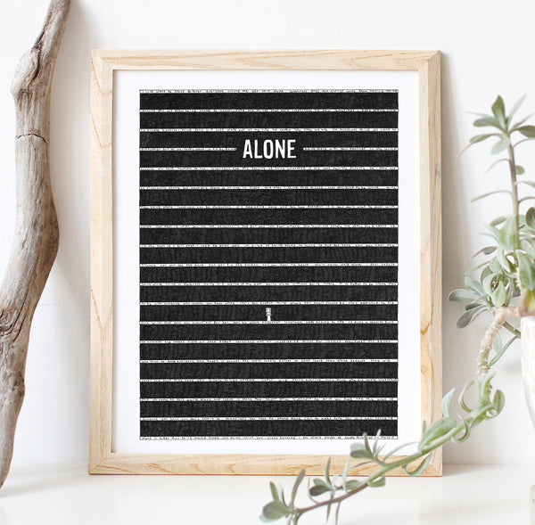 Alone Fine Art Print - The Tiny Art Co