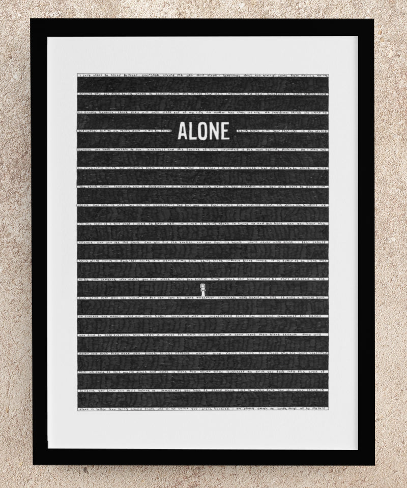 Alone Fine Art Print - The Tiny Art Co