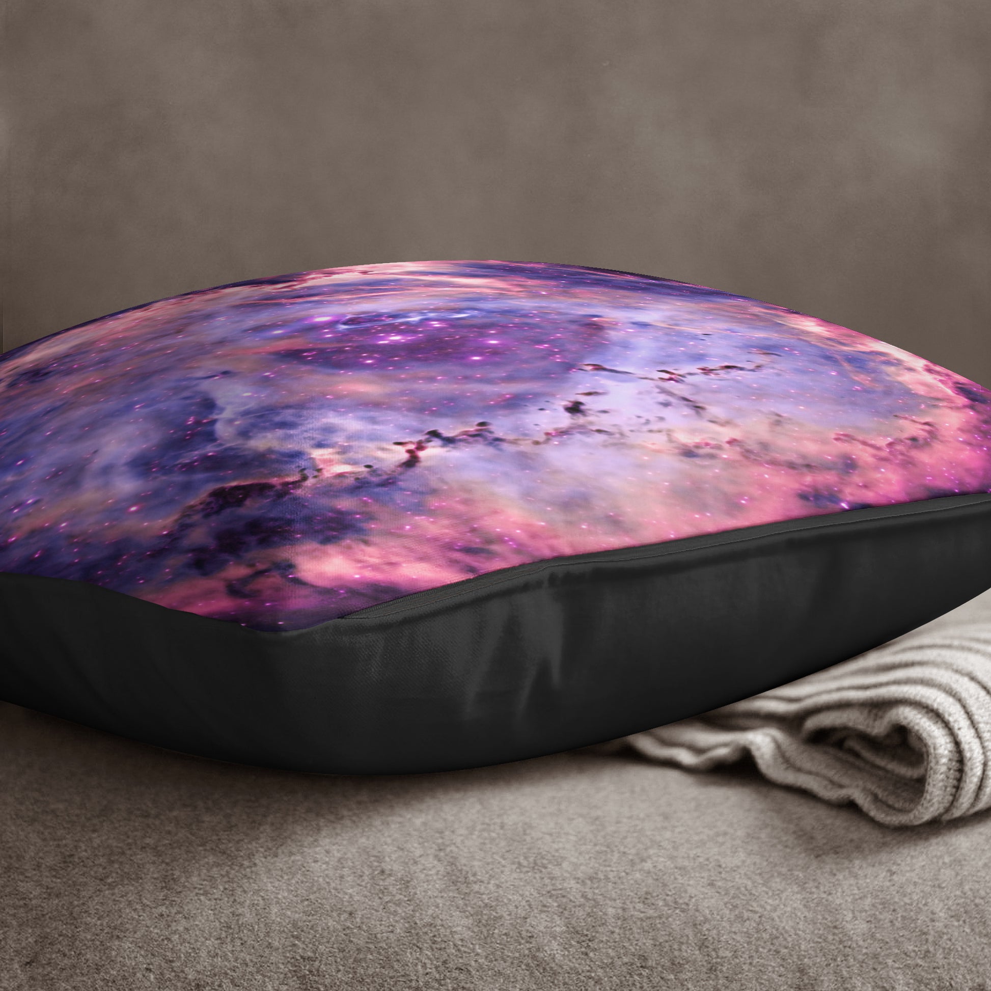 Space Cushion - Pink Nebula Rosette - The Tiny Art Co