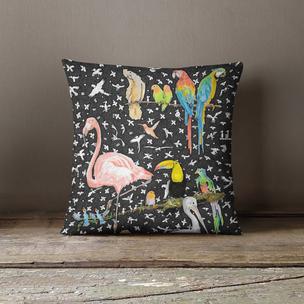 Birds Cushion - The Tiny Art Co