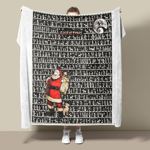 Christmas Fleece Blanket - The Tiny Art Co