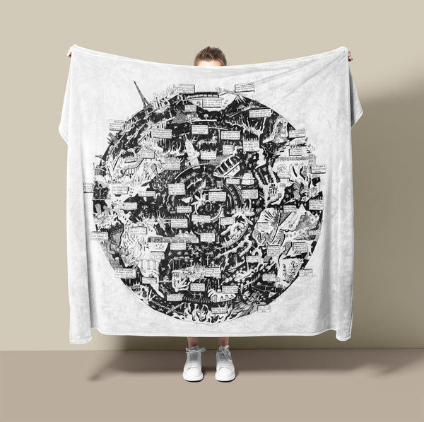 Disasters of the 20th Century Fleece Blanket - The Tiny Art Co