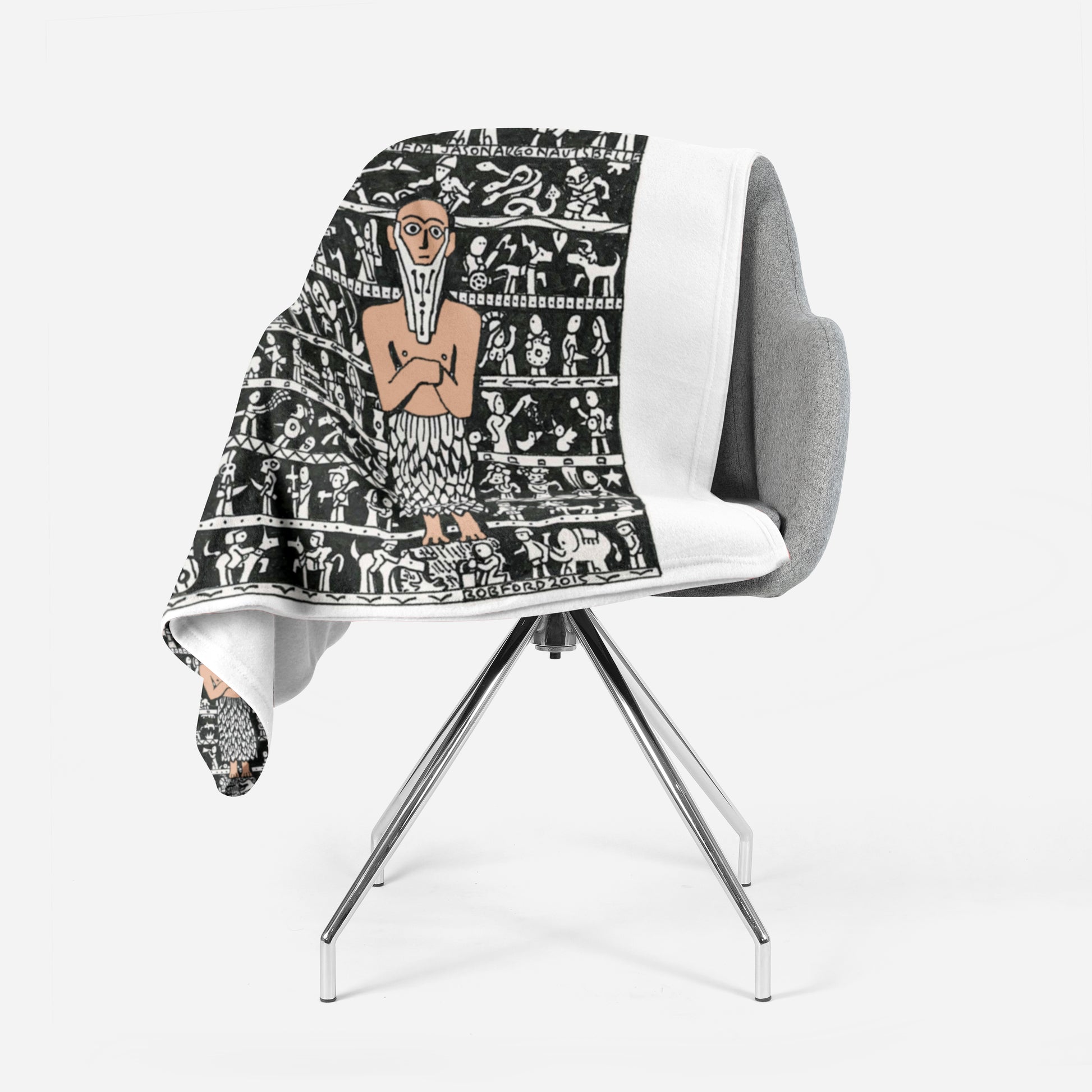 History Fleece Blanket - The Tiny Art Co