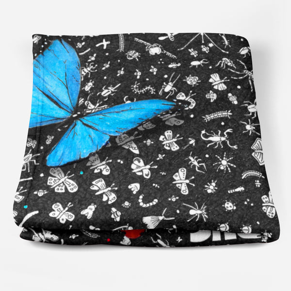 Bugs Fleece Blanket - The Tiny Art Co