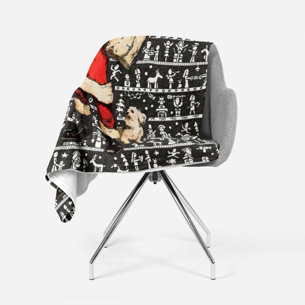 Christmas Fleece Blanket - The Tiny Art Co