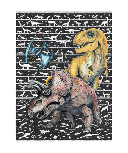 Dinosaur 3 Fine Art Print - The Tiny Art Co