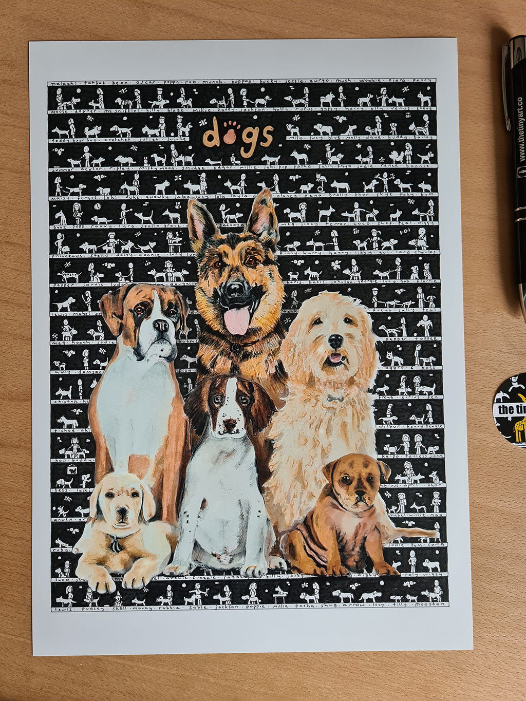 Dogs Standard Print - The Tiny Art Co
