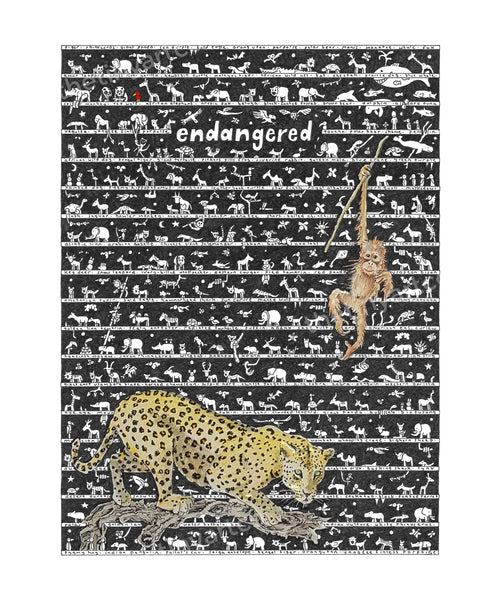 Endangered Art Print - The Tiny Art Co