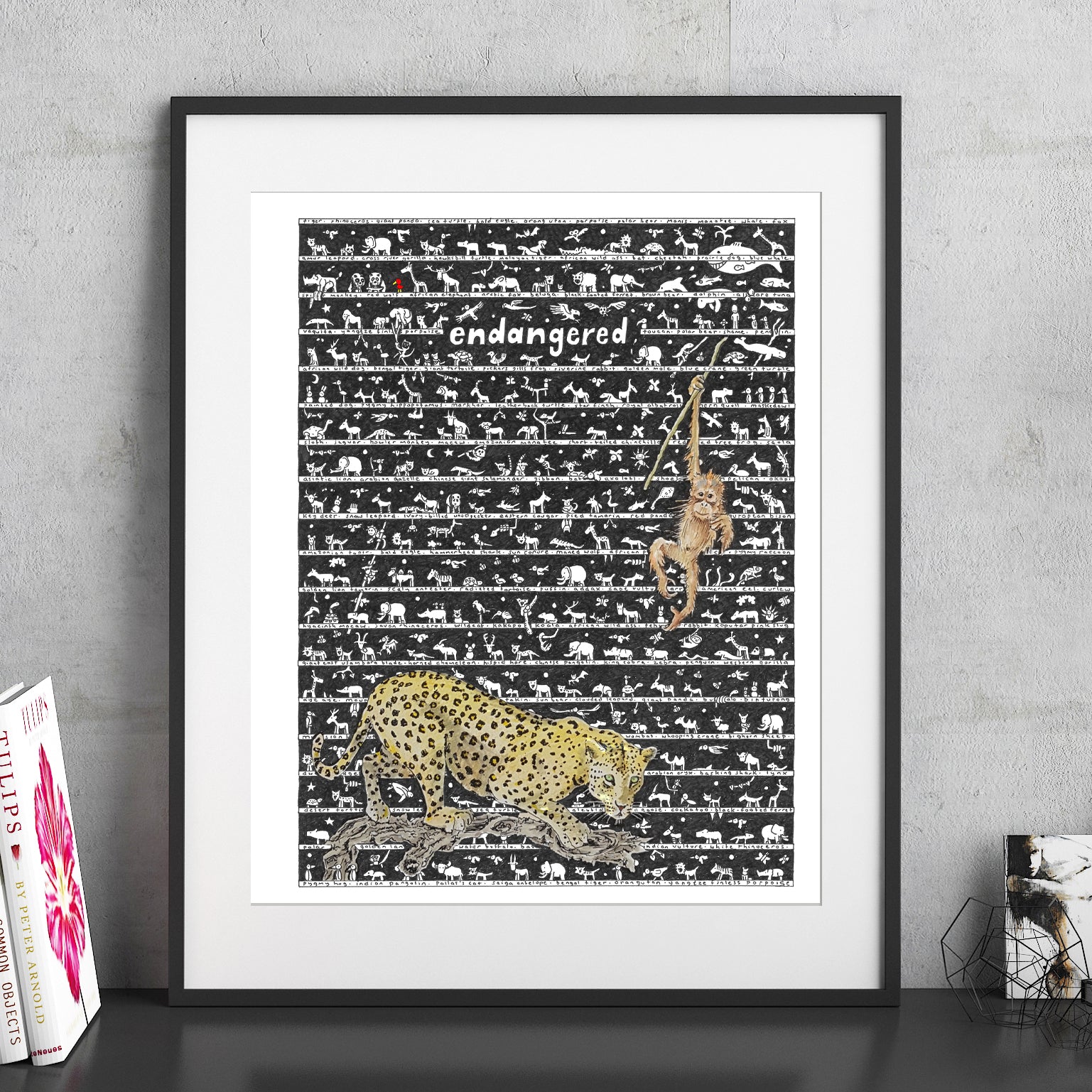Endangered Fine Art Print - The Tiny Art Co