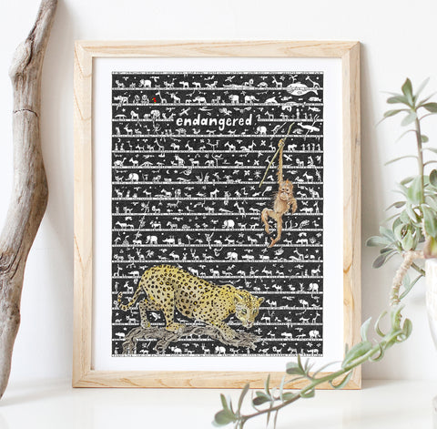 Endangered Fine Art Print - The Tiny Art Co