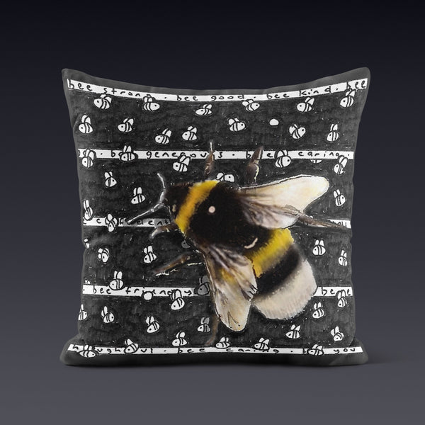 Bee Nice Cushion - The Tiny Art Co