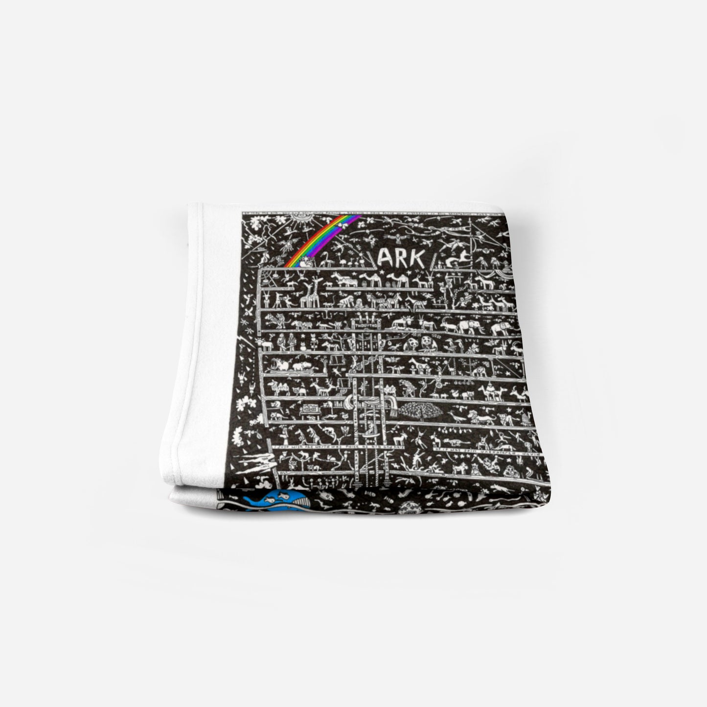Noah's Ark Fleece Blanket - The Tiny Art Co