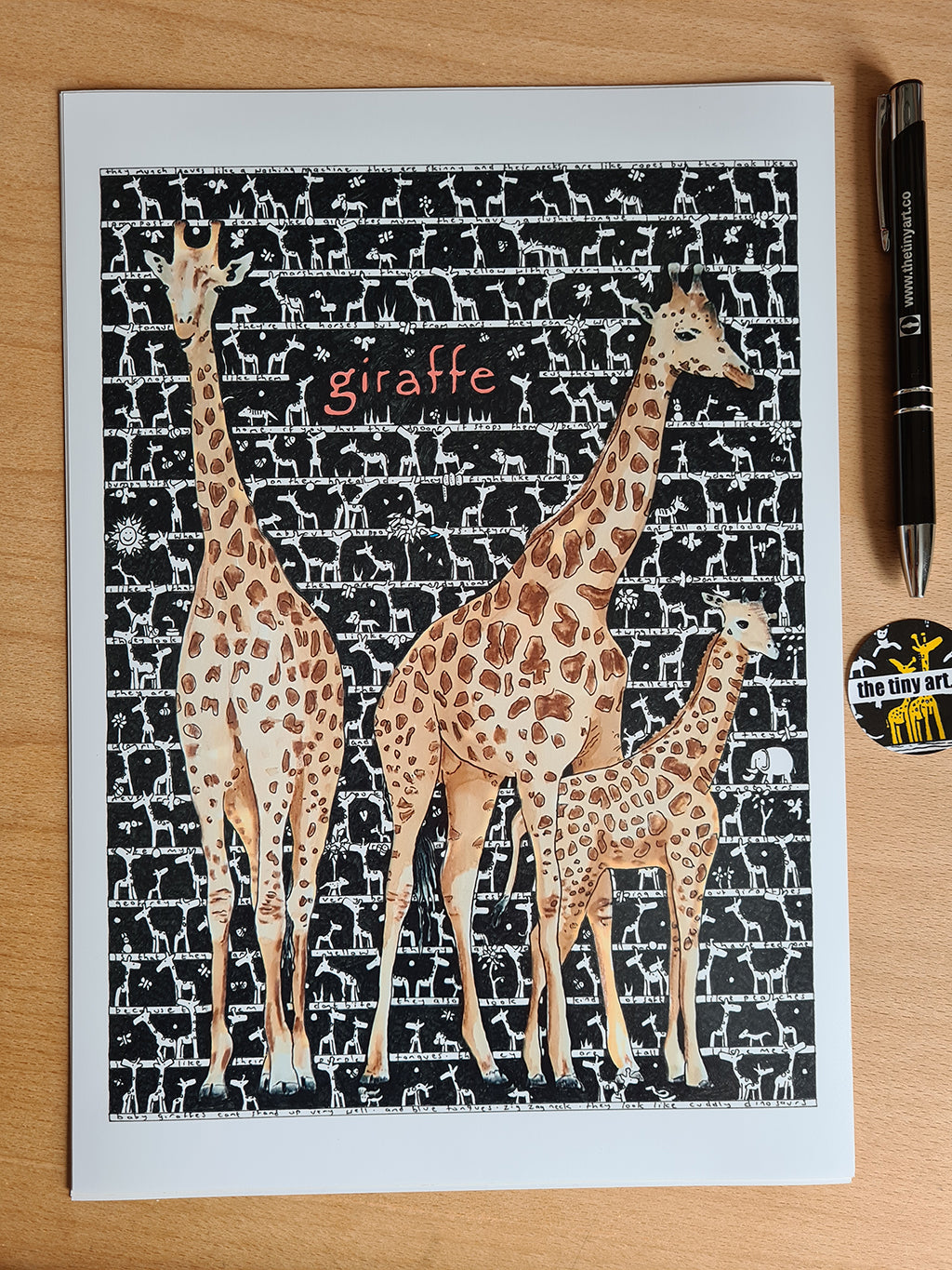 Giraffe Standard Print - The Tiny Art Co