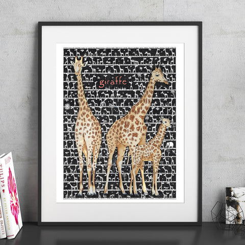 Giraffe Fine Art Print - The Tiny Art Co