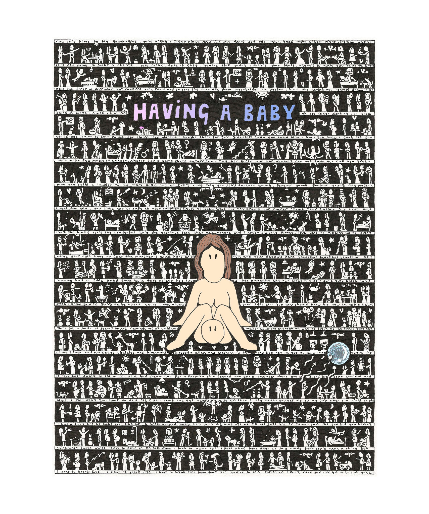 Having a Baby Art Hardcore Edition - The Tiny Art Co