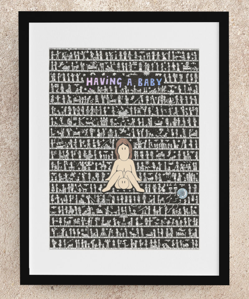 Having a Baby Fine Art Print - The Tiny Art Co