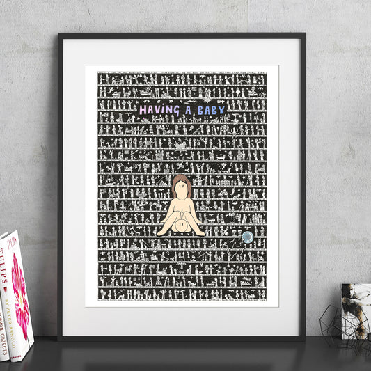 Having a Baby Fine Art Print - The Tiny Art Co