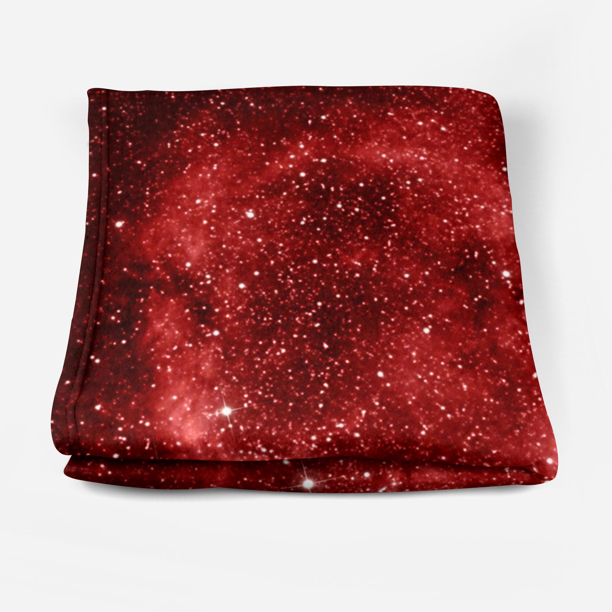 Space Blanket - Red Nebula Heart - The Tiny Art Co