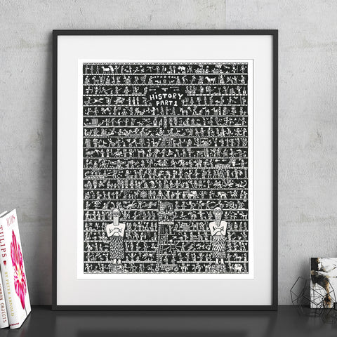 History Part 1 Fine Art Print - The Tiny Art Co