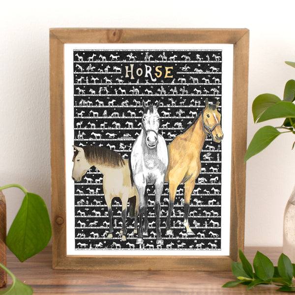 Horse Fine Art Print - The Tiny Art Co