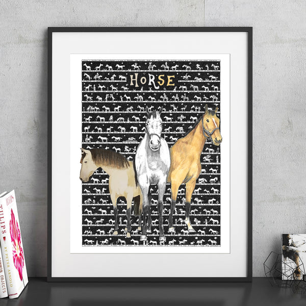 Horse Fine Art Print - The Tiny Art Co