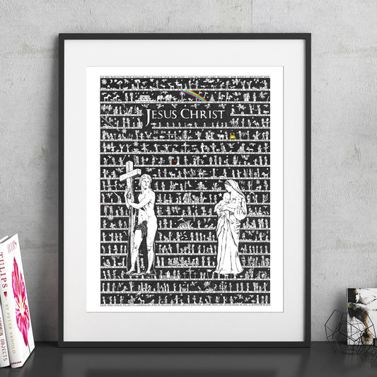 Jesus Christ Fine Art Print - The Tiny Art Co