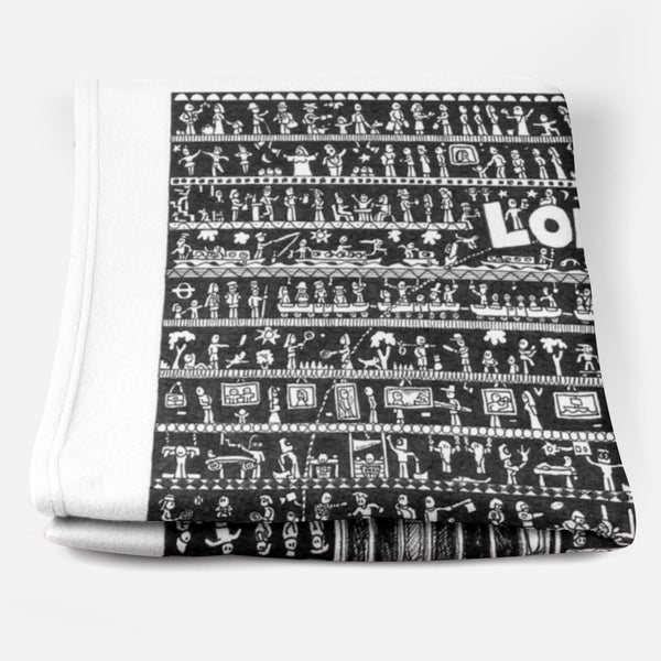 London Fleece Blanket - The Tiny Art Co