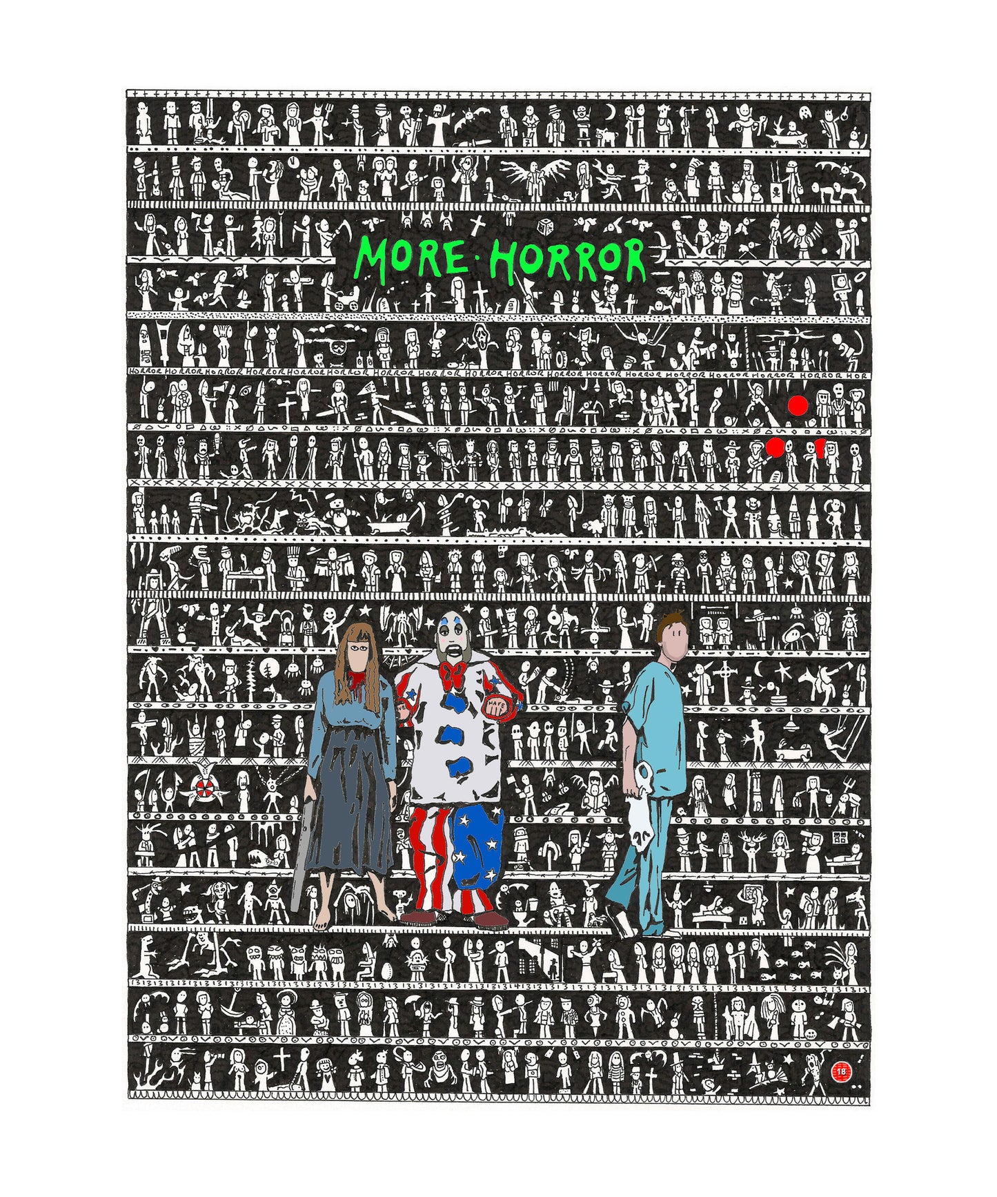 More Horror Art Print - The Tiny Art Co