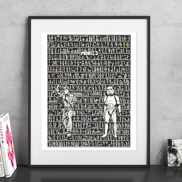 Movies Fine Art Print - The Tiny Art Co