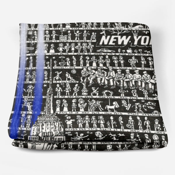 New York Fleece Blanket - The Tiny Art Co
