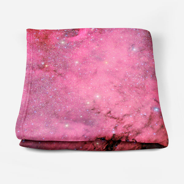 Space Blanket - Pink Nebula Throw - The Tiny Art Co