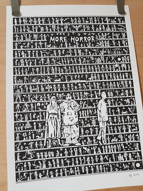 More Horror Original Art - The Tiny Art Co